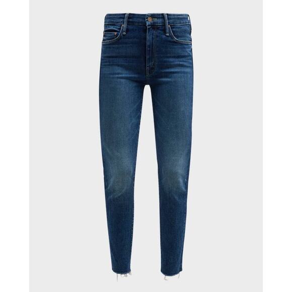 Mother The Looker Ankle Fray Skinny Jeans in Hot Springs Sz 26 - Picture 1 of 10